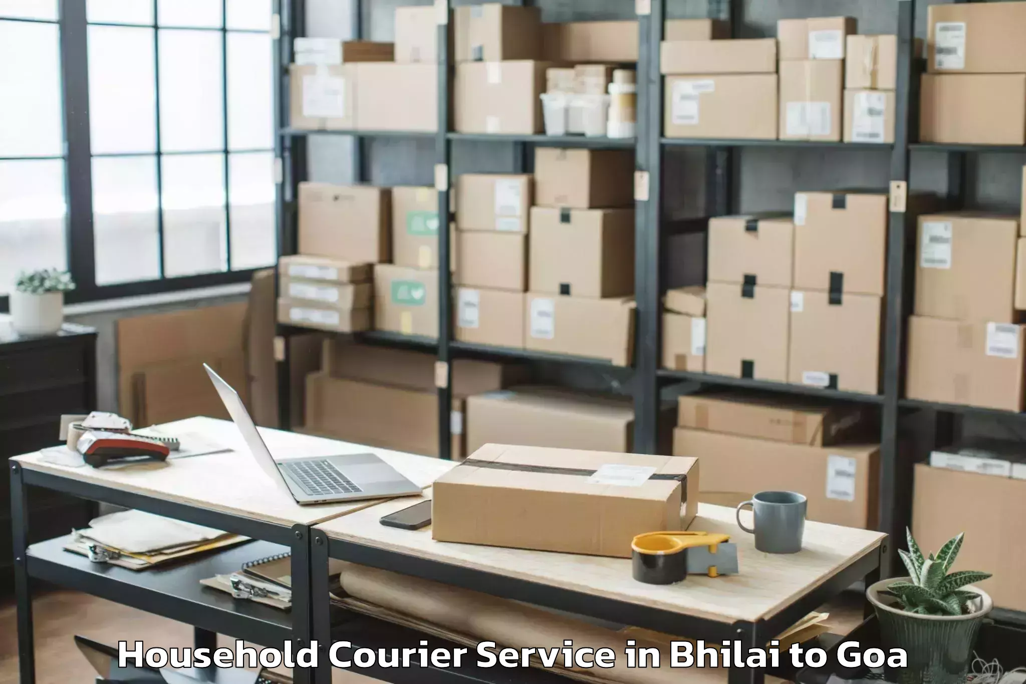 Trusted Bhilai to Bandora Household Courier